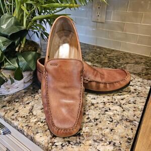 Ecco Size 13 Men's Cognac Leather Loafer Size 46